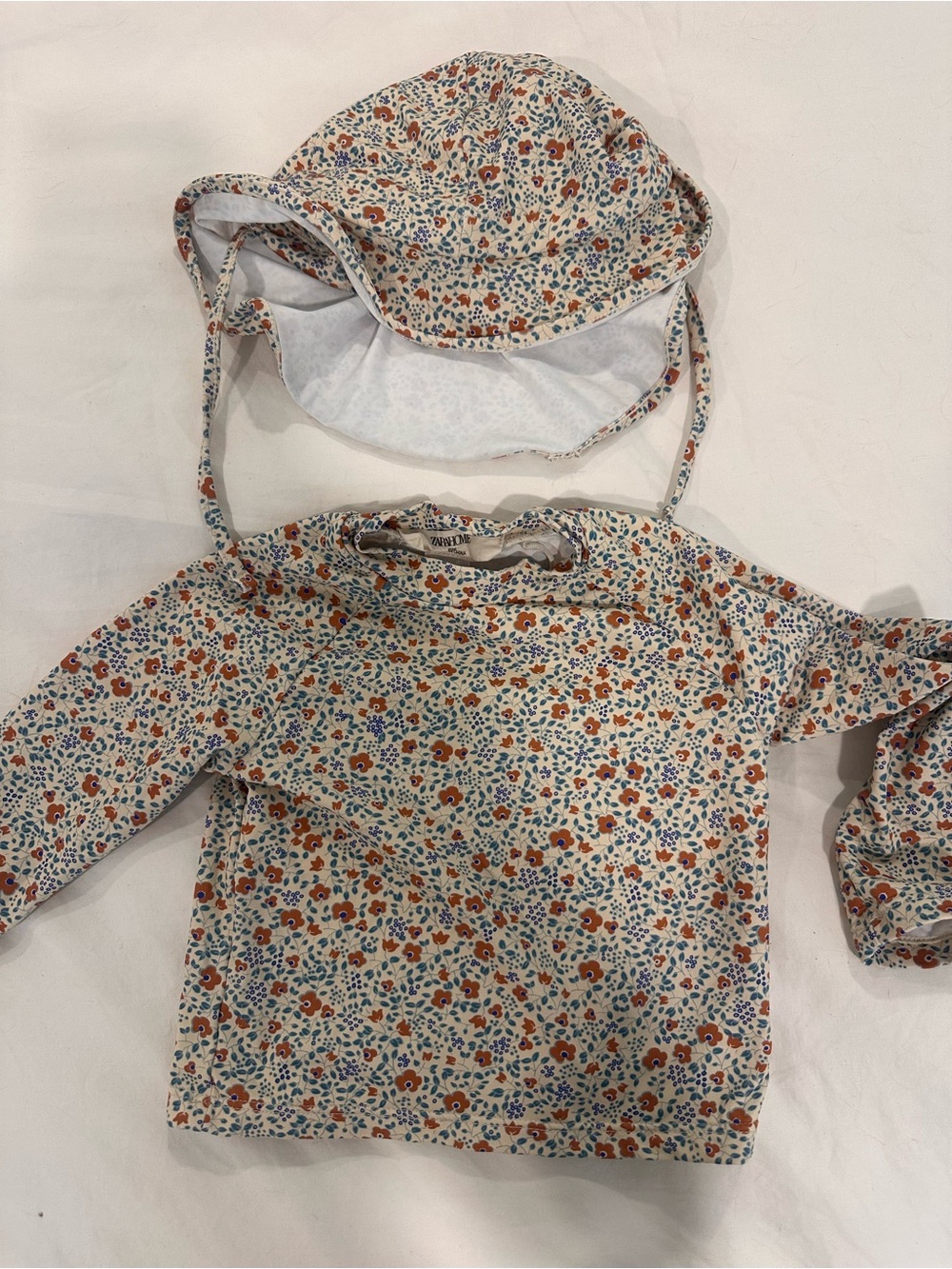 Zara Home Kids Floral Swim Guard and Hat